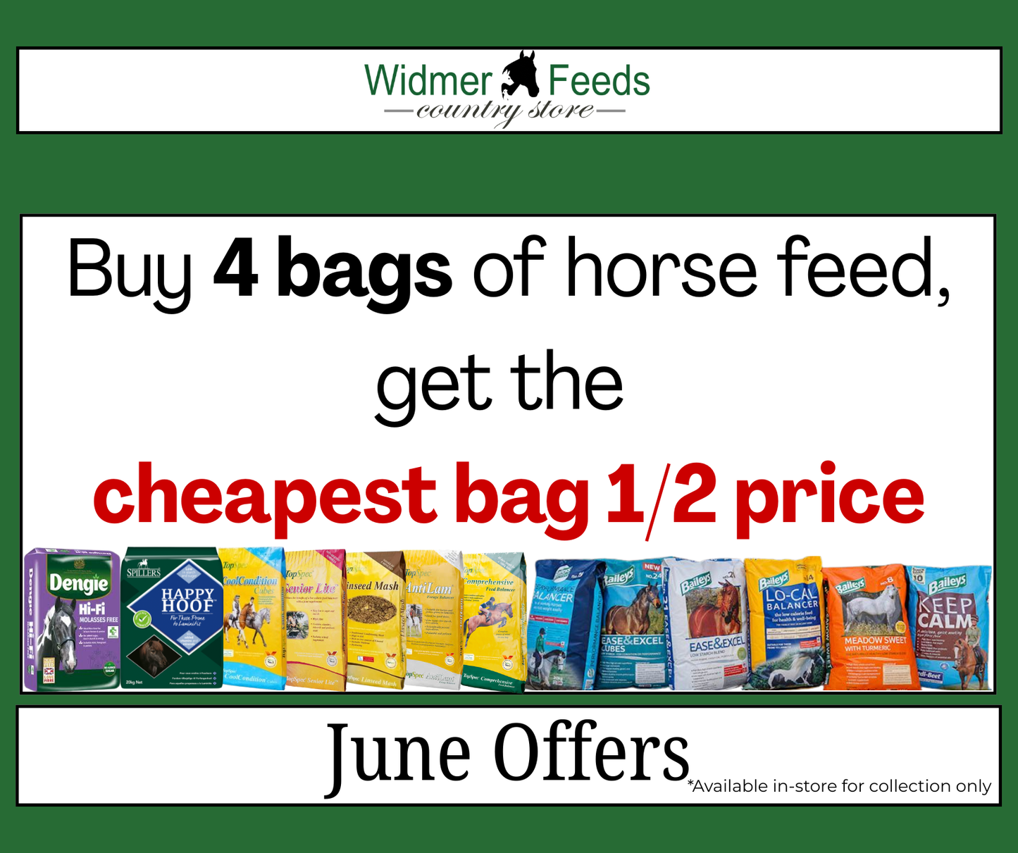 Horse Feed - Buy 4 Get the Cheapest Half Price