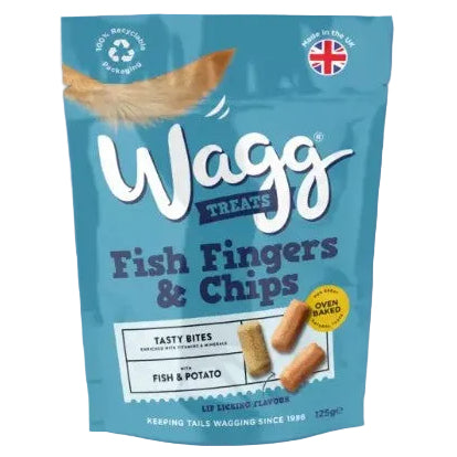 Wagg: Fish Finger & Chips Treat 125gm