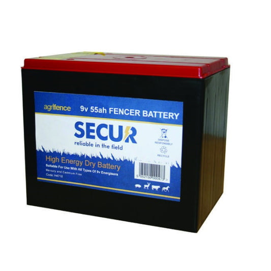 Agrifence: 9v 55Ah Dry Battery
