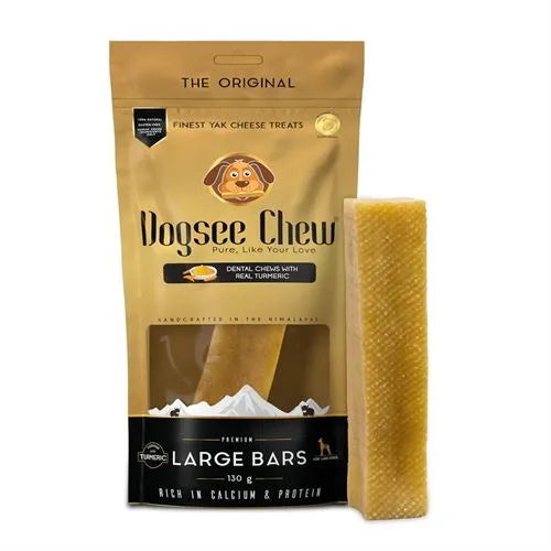 Dogsee: Chew Bars Large With Turmeric 100gm