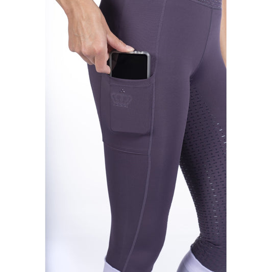HKM Ladies Lavender Bay Full Seat Black Tight