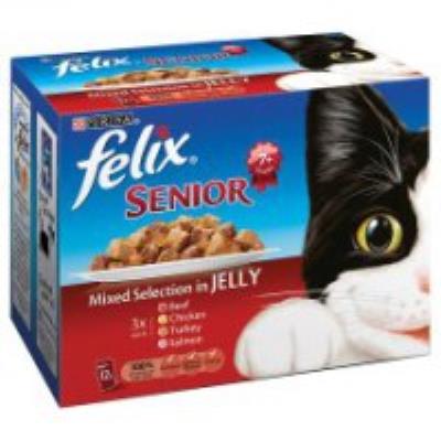 Felix Cij Pouch Senior Mixed Selection 12 x 100g