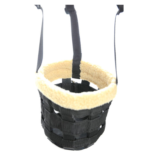 Hy Grazing Muzzle With Fleece Black