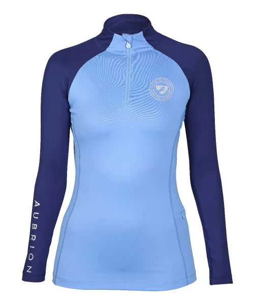 Aubrion Ladies Newbury L/S Baselayer Sky Blue