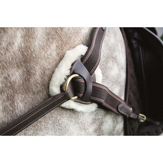 5 Point Sheepskin Breastplate Havana