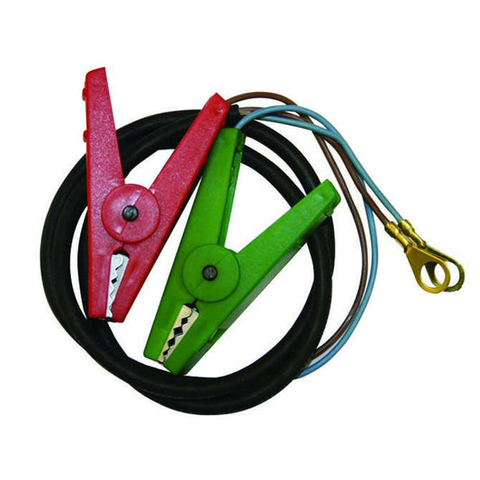 Agrifence: Multi Use 12v Crocodile Clips & Leads With M8 Ring Ends