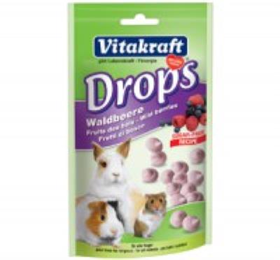 Vitakraft: Small Animal Wildberry Drops Sugar Free 75gm