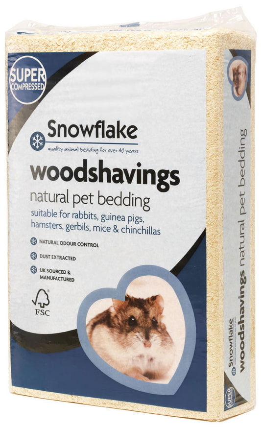 Snowflake: Compressed Pet Woodshavings Large