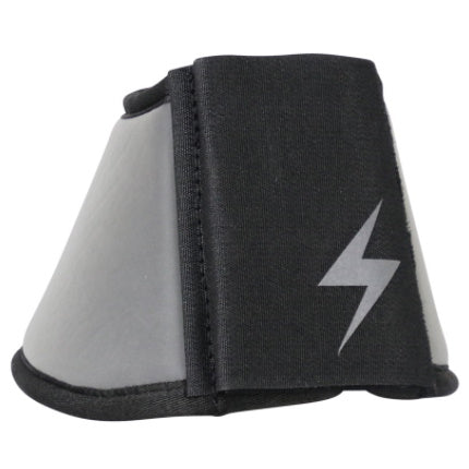 Hy Equestrian Silva Flash Over Reach Boots: Silv/Blk
