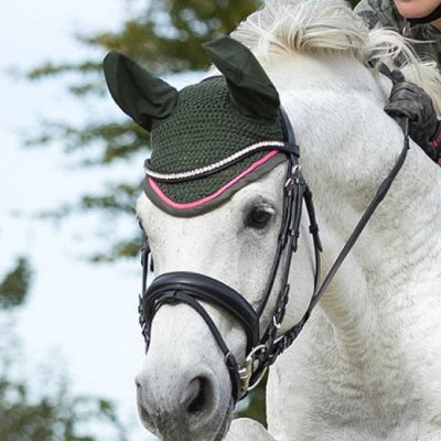 HKM Ear Bonnet Survival Green