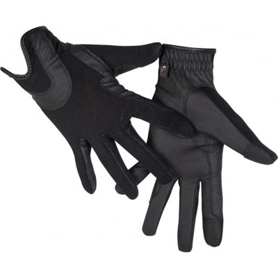 HKM Riding Gloves Grip Mesh Black