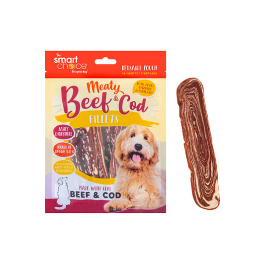 Smart Choice: Beef & Cod Fillet Dog Treats 7pk