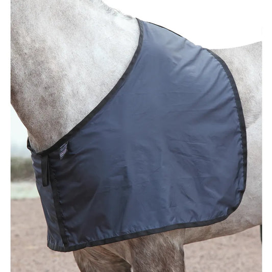 Satin Anti Rub Bib: Navy