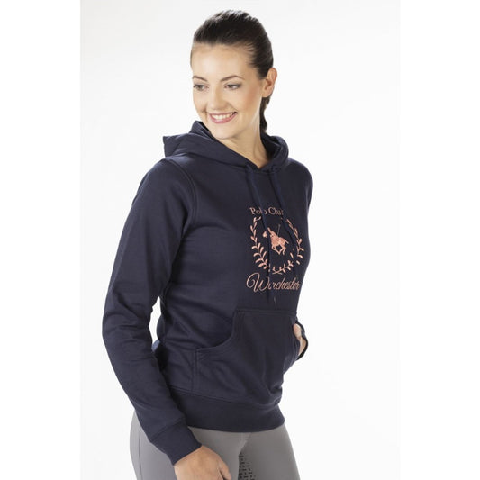HKM Classic Polo Hoody Deep Blue Kids