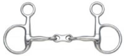 Hanging Cheek French Link Snaffle: S/Steel