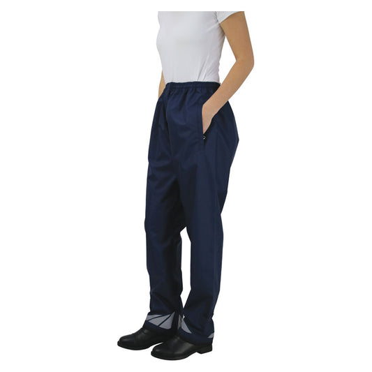 Hy Equestrian Waterproof Over Trousers Navy