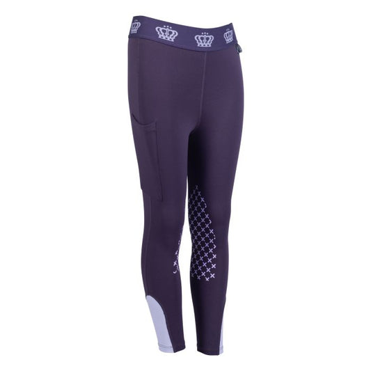 HKM Lola Silicone Knee Dk Lilac Tight