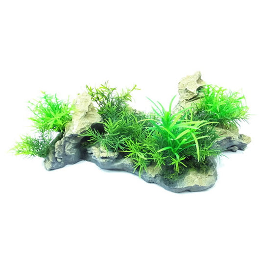 Fish R Fun: Plant & Rock Ornament 34x19x12cm