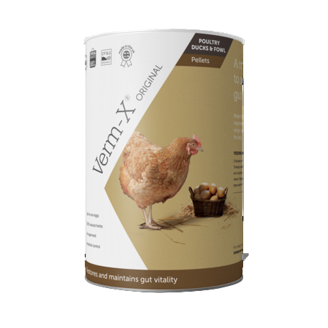 Verm-X: Herbal Pellets For Poultry Ducks & Fowl 750gm