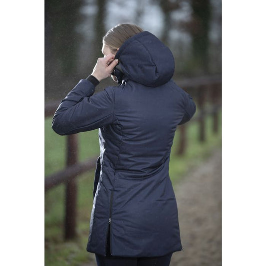HKM Style Heating Elegant Coat Deep Blue