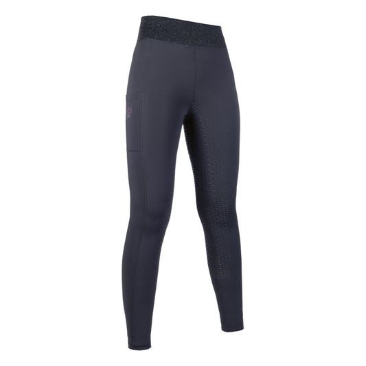 HKM Ladies Lavender Bay Full Seat Black Tight
