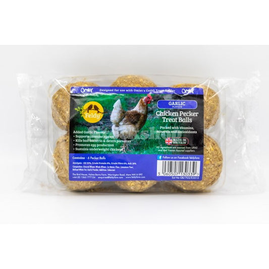 Feldy Chicken Pecker Balls 110gmx6: Garlic