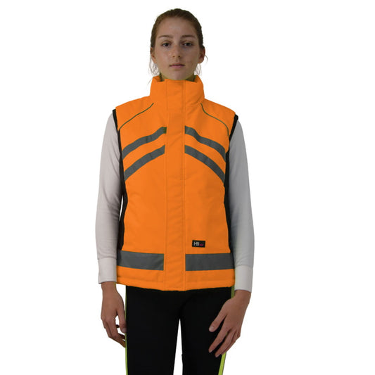 Hy Viz Reflective Padded Gilet Orange