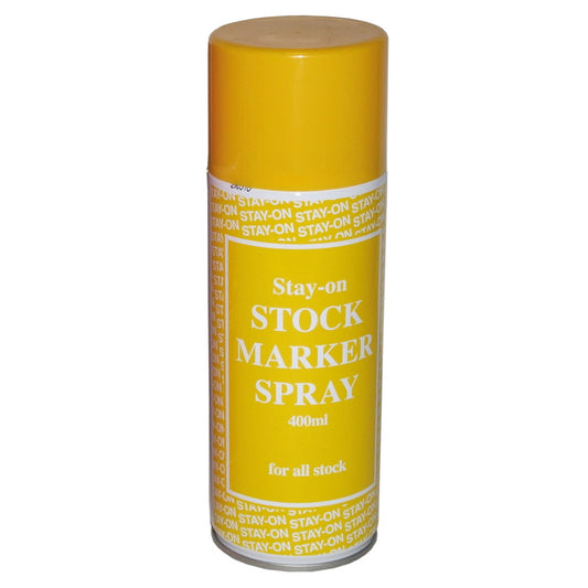 Trilanco Stay-On Stock Marker Spray 400ml: Yellow