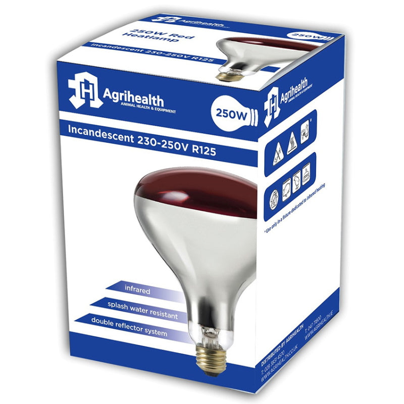 Agrihealth: Heatlamp InfraRed Red Bulb 250w