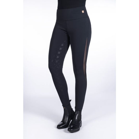 HKM Edinburgh Mesh Full Seat Riding Leggings Black