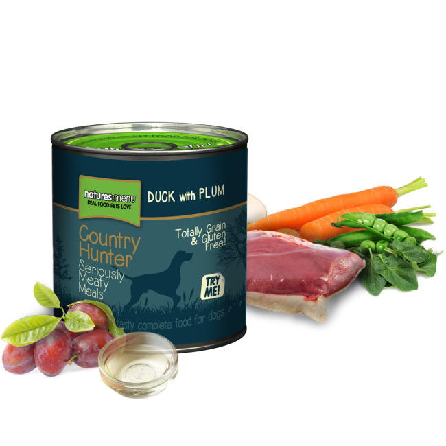 Natures Menu: C''Hunter Duck & Plum 600gm