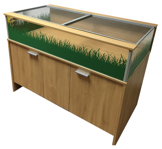 Viv Exotic Deluxe Tortoise Cabinet Oak Finish: Lge