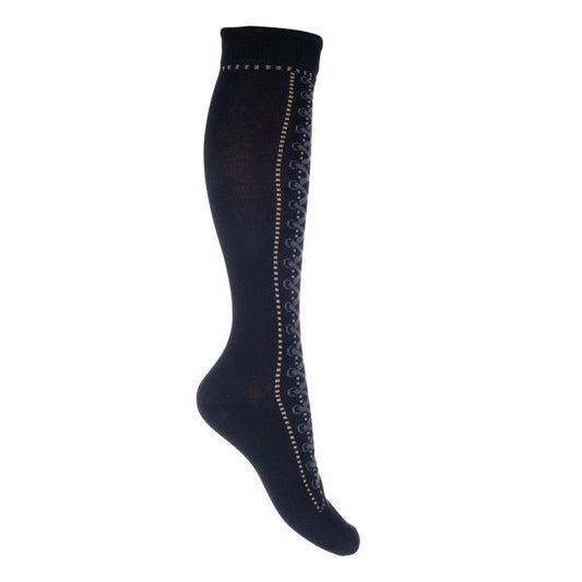 HKM Hobby Riding Socks: Black
