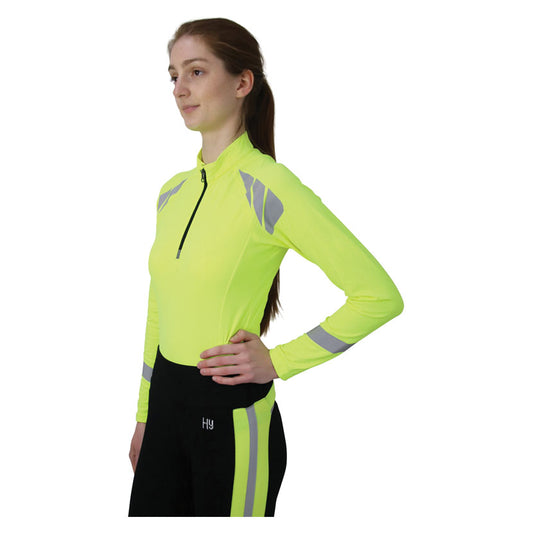 Hy Equestrian Reflector Base Layer Yellow Ladies