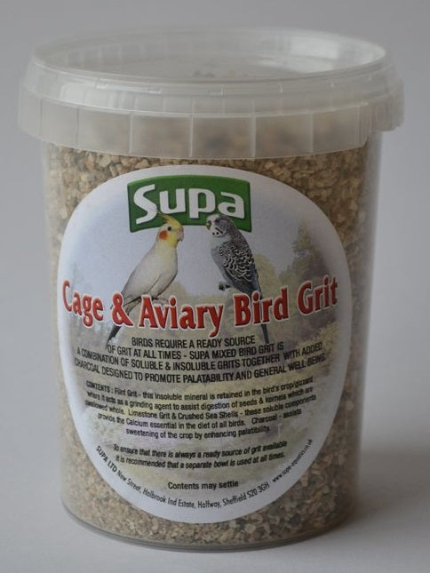 Supa: Cage & Aviary Bird Grit Tub 760gm/500ml