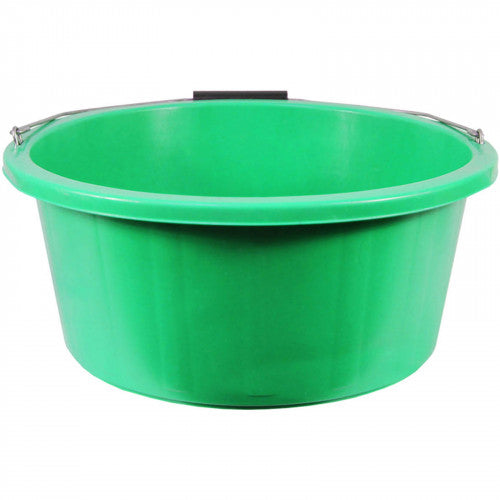 Crush-Tuff: Shallow Feeder Bucket Green