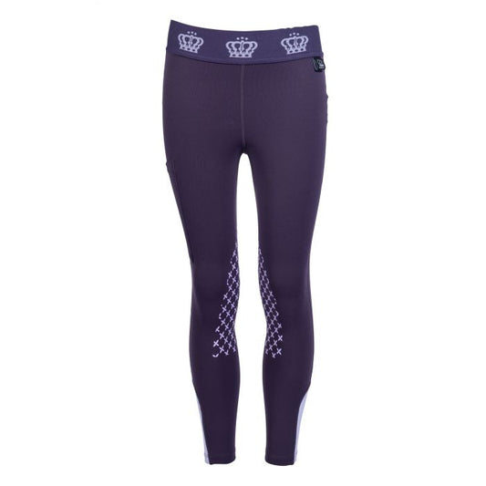 HKM Lola Silicone Knee Dk Lilac Tight