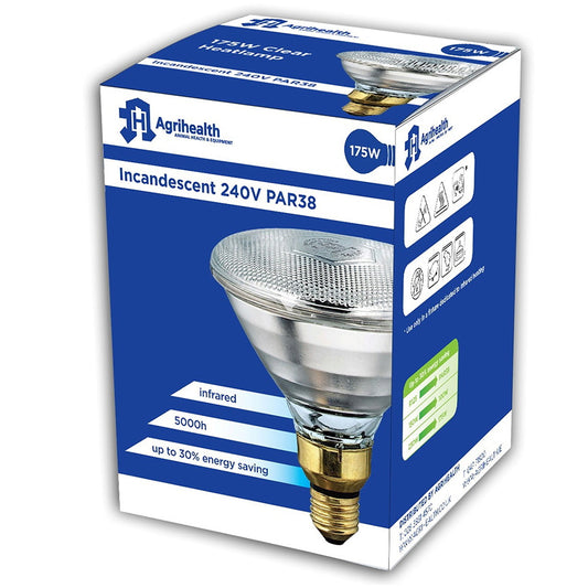 Agrihealth: Heatlamp InfraRed Clear Bulb 175w