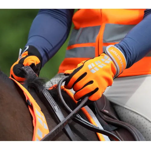 Equiflector Riding Gloves Orange