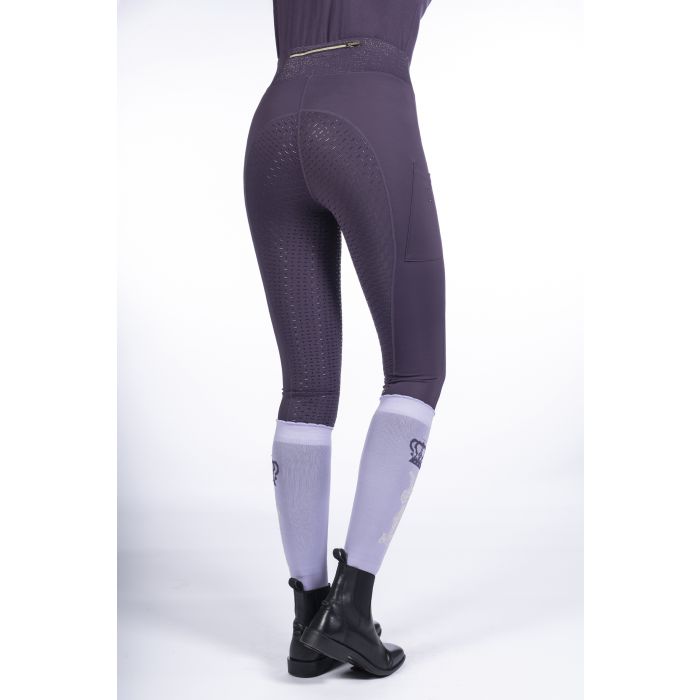 HKM Ladies Lavender Bay Full Seat Dk Lilac Tight