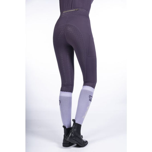 HKM Ladies Lavender Bay Full Seat Dk Lilac Tight
