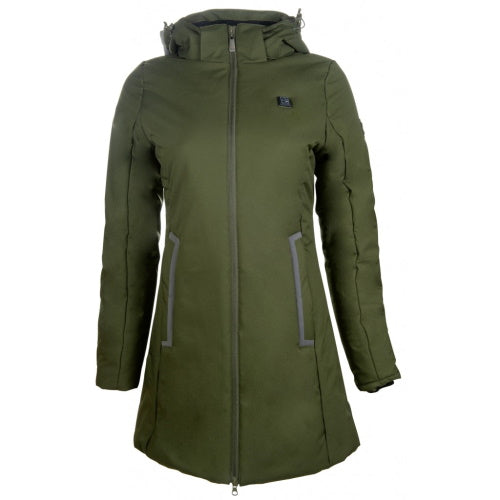 HKM Elegant Heated Coat Olive