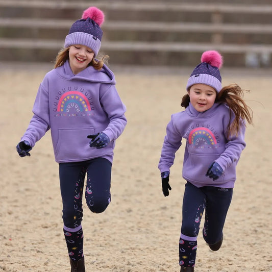 Tikaboo Hoodie Lilac Rainbow