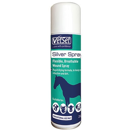 VetSet Aluminium Silver Spray 200ml