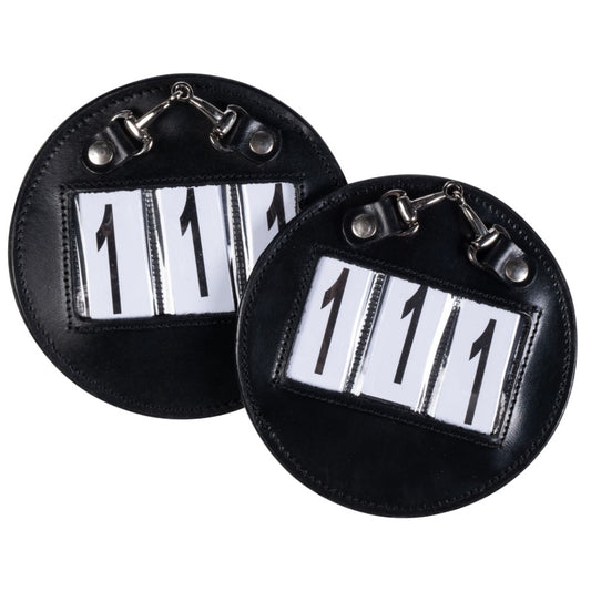 HKM Ida Leather Competition Number Bit Detail: Round