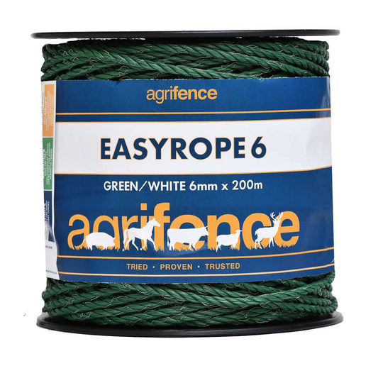 Agrifence: Easyrope 6 Green Paddock Rope 200m