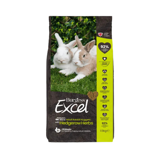 Burgess Excel: Adult Rabbit Nature's Blend Nuggets 1.5kg