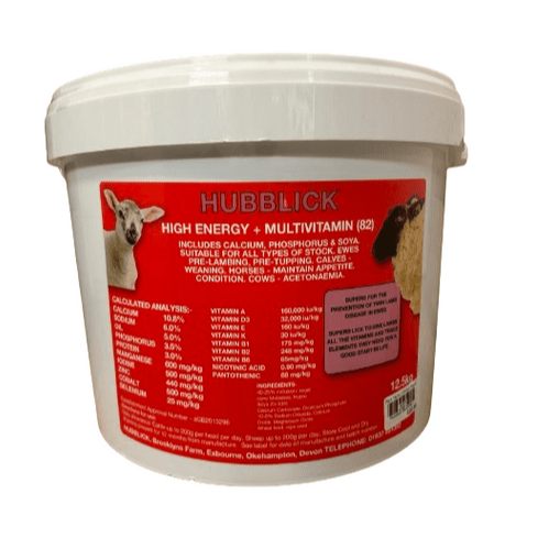 Hubblick Sheep Hi Energy Block 12.5Kg