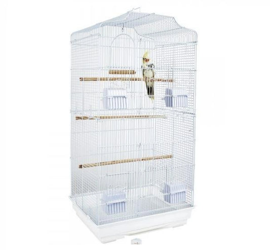 Sky: RC St Lucia Cage For Small Birds White 46x36x92cm