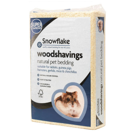 Snowflake: Compressed Pet Woodshavings Large